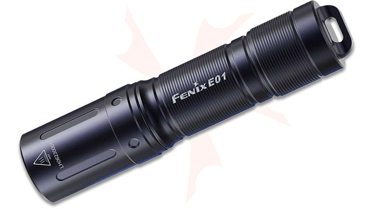 Fenix E01 V2.0 LED Keychain Flashlight, Black, 100 Max Lumens