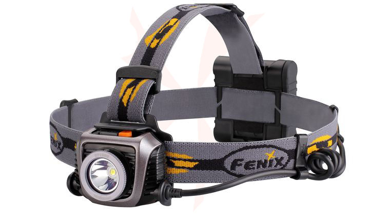 Fenix HP15UE LED Headlamp, Gray, 900 Max Lumens