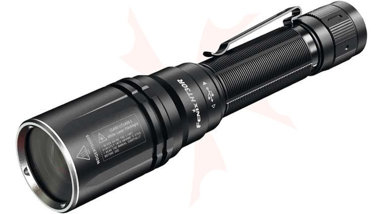 Fenix HT30R High Performance White Laser Flashlight, Black, 500 Max Lumens
