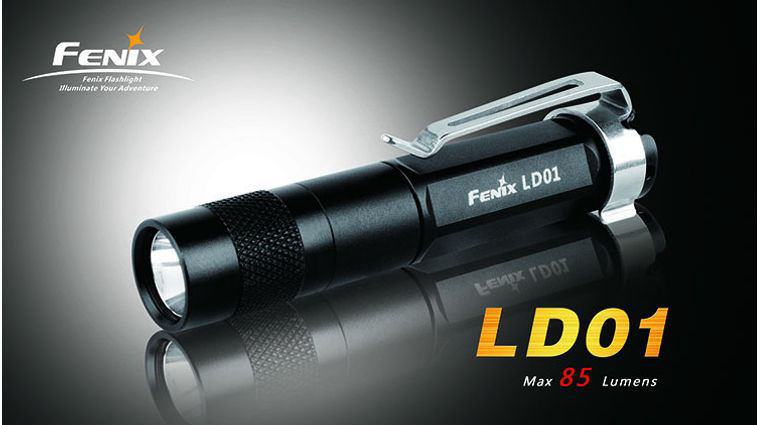 Fenix LD01 (R2) Variable Output LED Keychain Flashlight, 85 Max Lumens