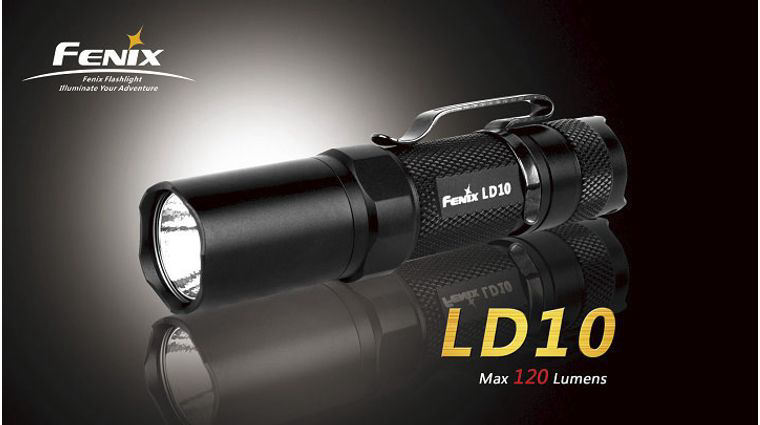 Fenix LD10 (Q5) Variable Output LED Flashlight, 120 Max Lumens