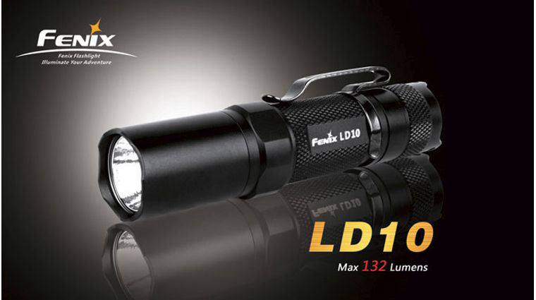 Fenix LD10 (R4) Variable Output LED Flashlight, Strobing, 132 Max