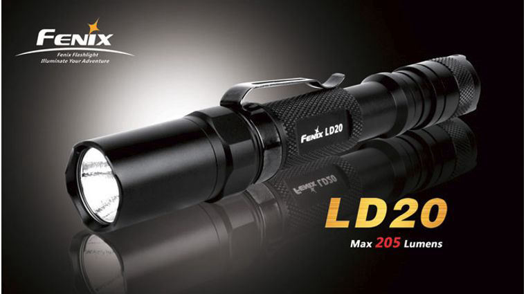 Fenix LD20 (Q5) Variable Output LED Flashlight, 180 Max Lumens