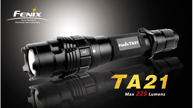 Fenix TA21 (Q5) Variable Output Tactical LED Flashlight, Strobing