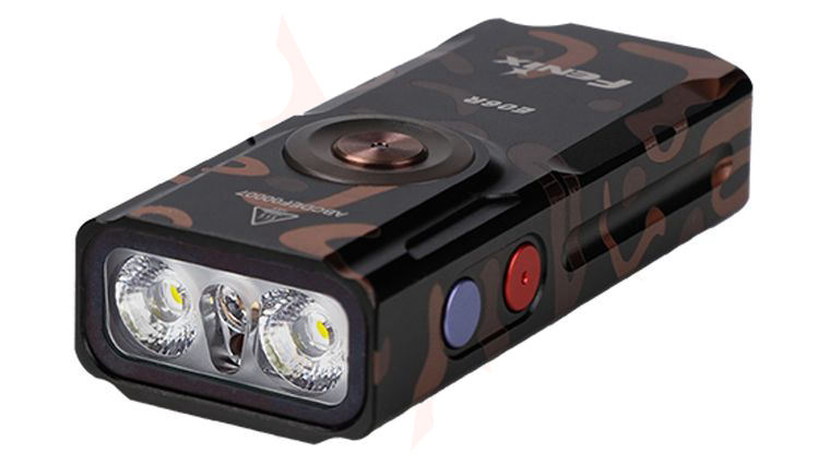 Fenix E06R All Metal Compact LED Keychain Flashlight, Graffiti, 700 Lumens