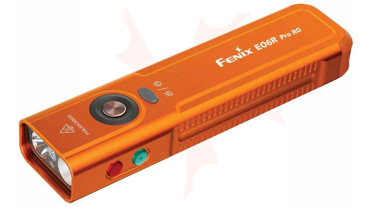 Fenix E06R Pro RG All Metal LED Flat Flashlight, Orange, 1,600 Lumens