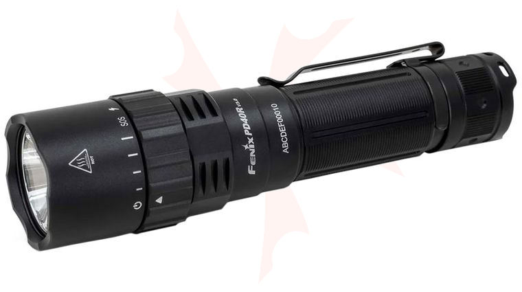 Fenix PD40R V3.0 Rechargeable LED Flashlight, Black, 3000 Max Lumens