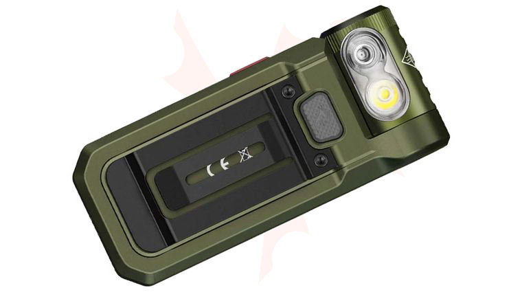 Fenix SW05R-RED Clip-On LED Flashlight w/ Red Light, Green, 150 Lumens
