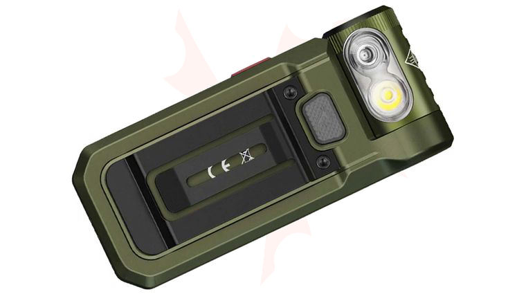 Fenix SW05R-UV Clip-On LED Flashlight w/ UV Light, Green, 150 Lumens