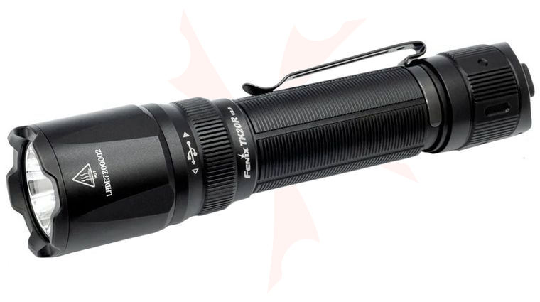 Fenix TK20R V2.0 Tactical Rechargeable LED Flashlight, Black, 3000 Max Lumens