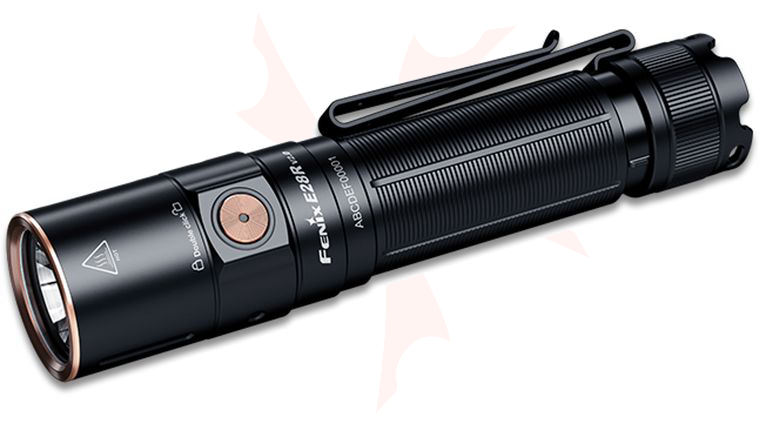 Fenix E28R V2.0 Rechargeable LED Flashlight, Black, 1700 Max Lumens