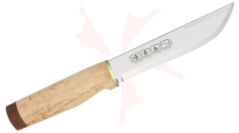 Marttiini Ranger 250 Hunting Knife Fixed 6-1/4 inch Blade, Birch Wood Handle