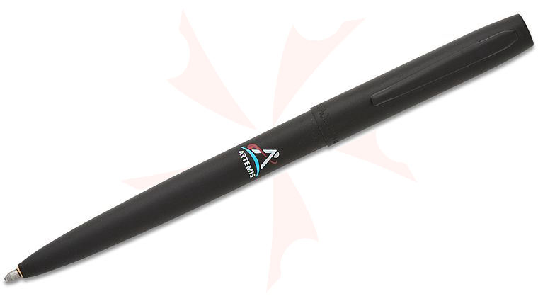 Fisher Space Pen M4B-ART4 Matte Black Retractable Cap-O-Matic Pen, 4 Color Artemis Logo