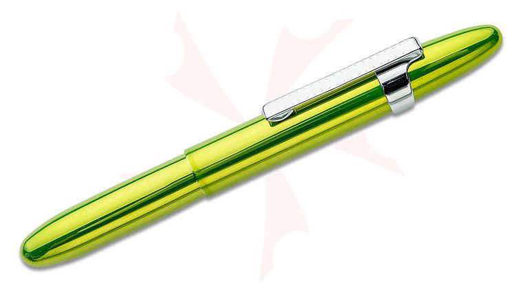 Fisher Aurora Borealis Green Translucent Bullet Space Pen with Clip