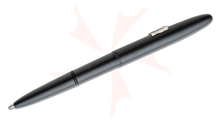 Fisher Matte Black Bullet Space Pen with American Flag Emblem