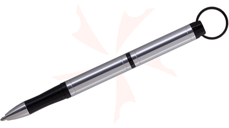 Fisher Clear Anodized Aluminum Backpacker Pen w/ Keychain, Space Pen