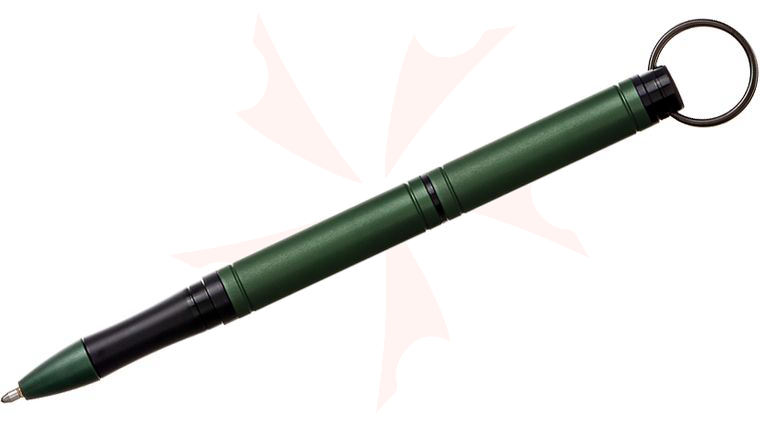 Fisher Green Anodized Aluminum Backpacker Pen w/ Keychain, Space Pen