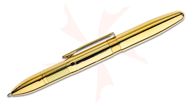 Fisher INFINIUM Space Pen, Gold Titanium Nitride, Blue Ink, Medium Point
