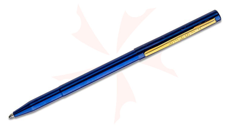 Fisher Stowaway Space Pen, Blue Anodized Aluminum with Clip