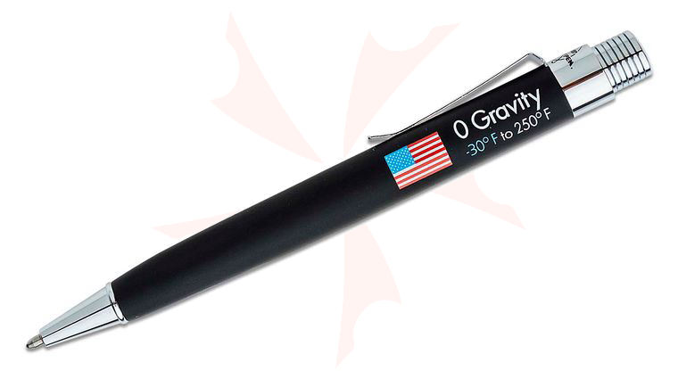 Fisher Black Zero Gravity Space Pen with US Flag Imprint, Gift Box