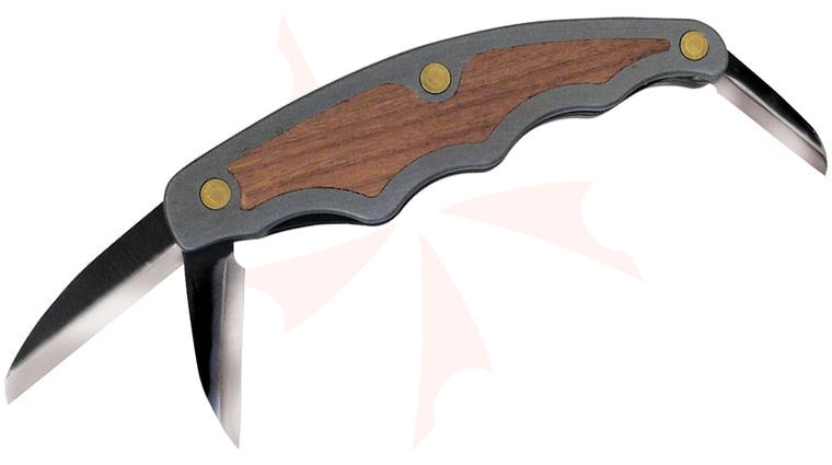 Flexcut Tri-Jack Pro Carving Knife 3 Different Style Blades, Aluminum Handle w/ Cherry Wood Inlays