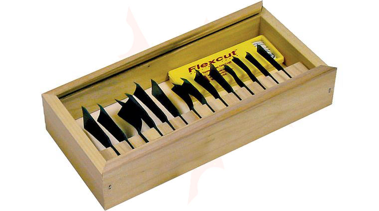 Flexcut 14-Piece Power Gouge Set, 14 Different Style Blades, Storage Box