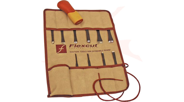 Flexcut 11-Piece Craft Carver Set, 10 Different Style Blades w/ Knife Roll