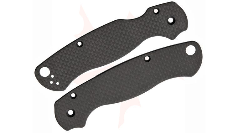 Flytanium Carbon Fiber Scales for Spyderco Paramilitary 2 - Knife Not Included