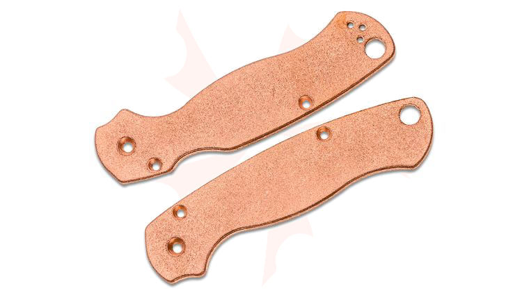 Flytanium Copper Scales for Spyderco Paramilitary 2, Antique Stonewashed - Knife Not Included