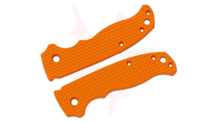 Flytanium Wavelength Molten Orange G10 Scales for Demko AD20.5, Knife Not Included