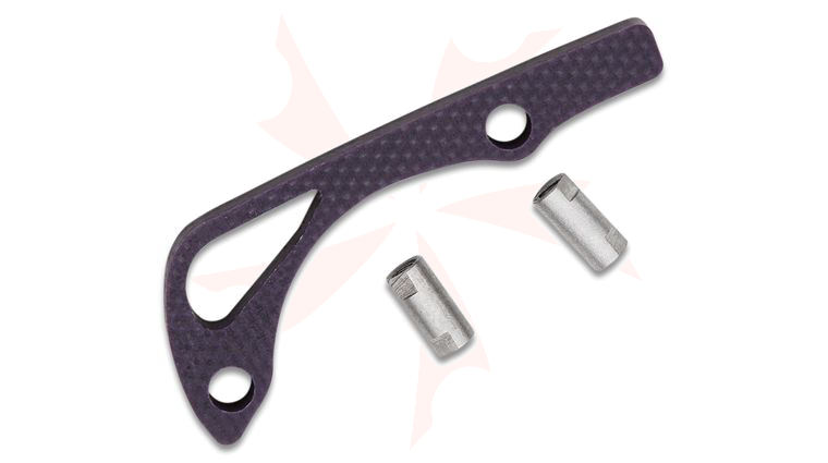 Flytanium Deep Purple G10 Backspacer for Benchmade Mini Bugout - Knife Not Included