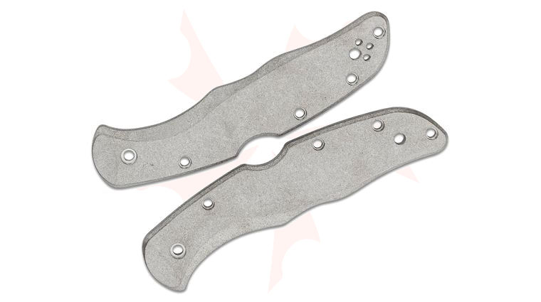 Flytanium Titanium Scales for Spyderco Endura, Stonewashed, Knife Not Included