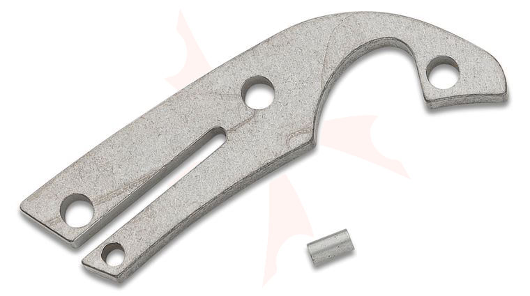 Flytanium Titanium Backspacer for Spyderco Endura, Stonewashed, Knife Not Included