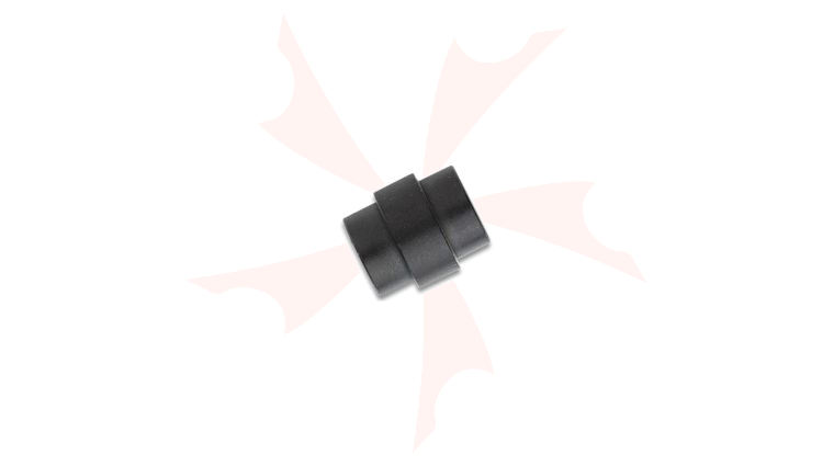 Flytanium Tritium Black Titanium Stepped Hole Stopper for Spyderco Paramilitary 2 and 3, Knife Not Included