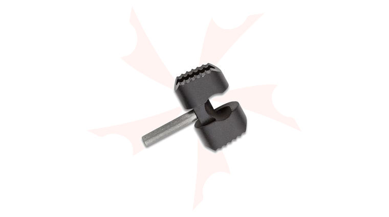 Flytanium White Tritium Titanium Ball Cage Lock for Spyderco Manix 2, Black, Knife Not Included