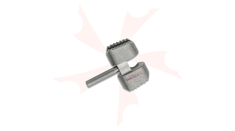 Flytanium Tritium Titanium Ball Cage Lock for Spyderco Manix 2, Stonewashed, Knife Not Included