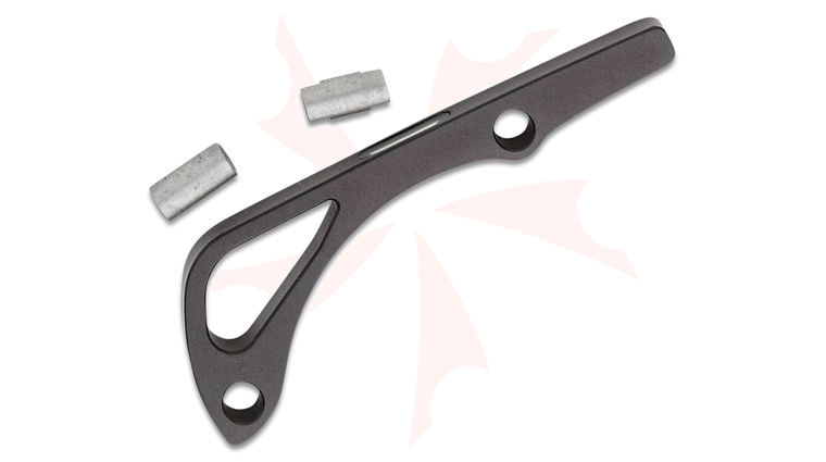 Flytanium White Tritium Titanium Backspacer for Benchmade Bugout, Black - Knife Not Included