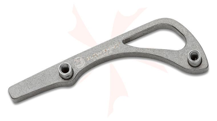 Flytanium Tritium Titanium Backspacer for Benchmade Bugout, Stonewashed - Knife Not Included