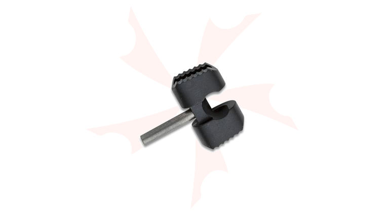 Flytanium Slotted Titanium Ball Cage Lock for Spyderco Manix 2, Black, Knife Not Included