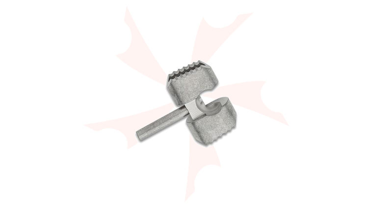 Flytanium Slotted Titanium Ball Cage Lock for Spyderco Manix 2, Stonewashed, Knife Not Included