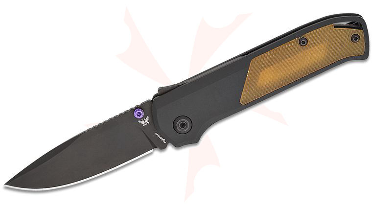 Flytanium Arcade Shark Lock Folding Knife 3.2 inch S35VN Black DLC Drop Point Blade, Void Black Aluminum Handles with Ultem Inlays