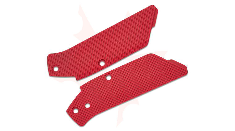 Flytanium G10 Inlays for The Flytanium Arcade, Fire Red, Knife Not Included