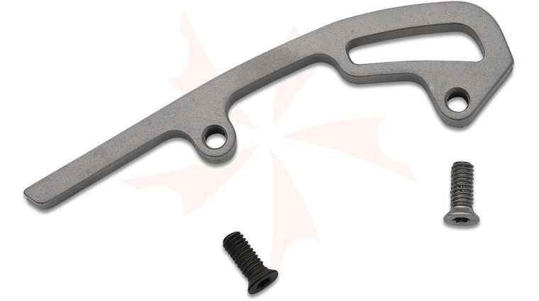 Flytanium Titanium Backspacer for Flytanium Arcade, Stonewashed, Knife Not Included