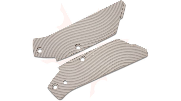 Flytanium Titanium Inlays for The Flytanium Arcade, Stonewash, Knife Not Included