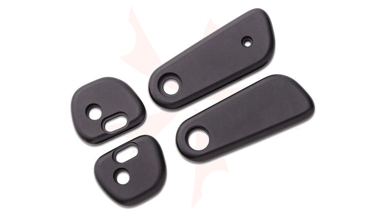 Flytanium Titanium Scales for The James Brand Redstone, Black, Knife Not Included