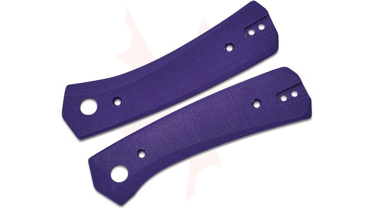 Flytanium Moonlight Deep Purple G10 Scales for Knafs Lander, Knife Not Included