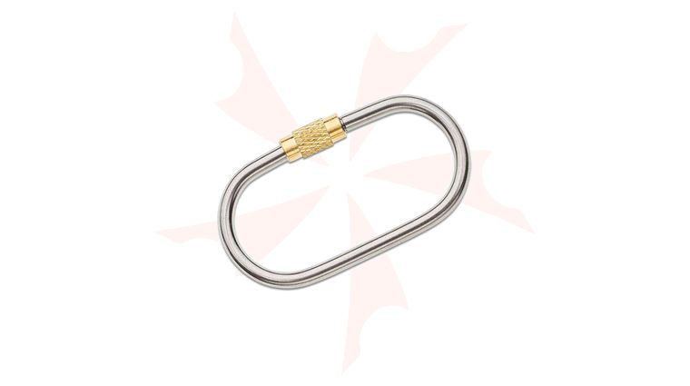 Flytanium Titanium Oval Keyring with Screw Closure