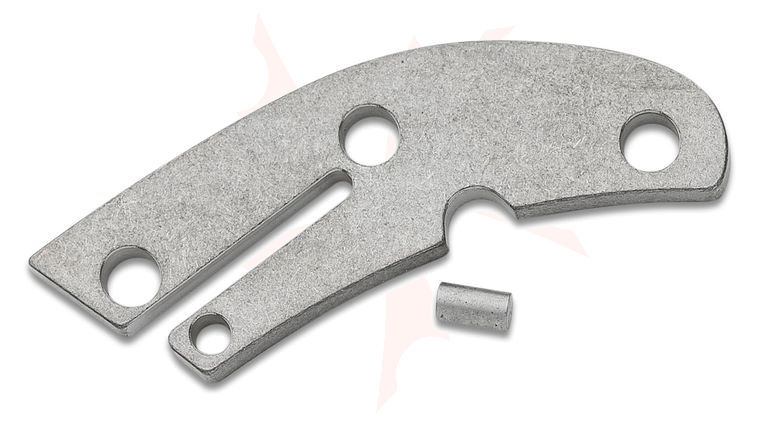 Flytanium Titanium Backspacer for Spyderco Delica, Stonewashed, Knife Not Included