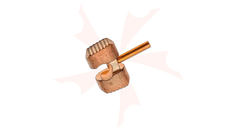 Flytanium Copper Ball Cage Lock for Spyderco Manix 2, Stonewashed, Knife Not Included