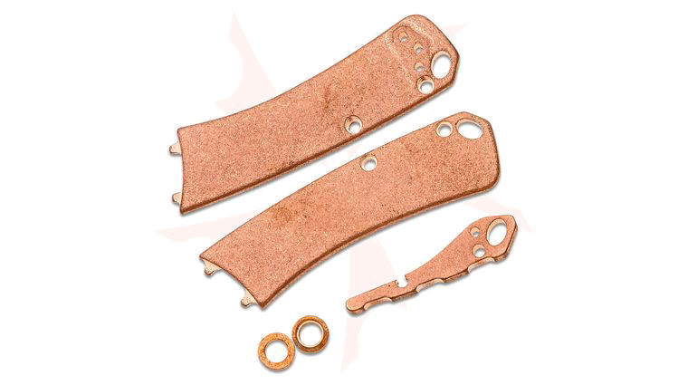 Flytanium Copper Scales for Benchmade Crooked River Mini, Stonewash, Knife Not Included